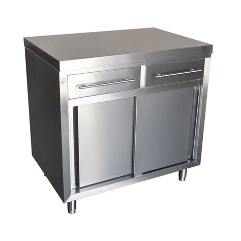 stainless steel cabinet workbench|stainless commercial cabinet with drawers.